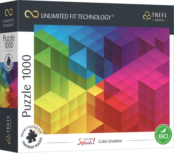 Puzzle TREFL UFT Color Splash dégradé en damier 1000 pièces