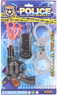 Set de police avec menottes et accessoires pour enfants