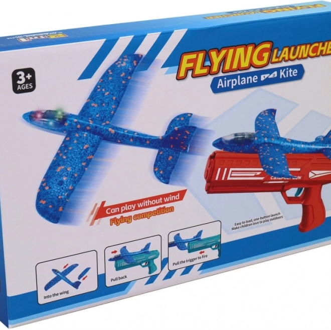 Pistolet avec avion à lancer pour garçons