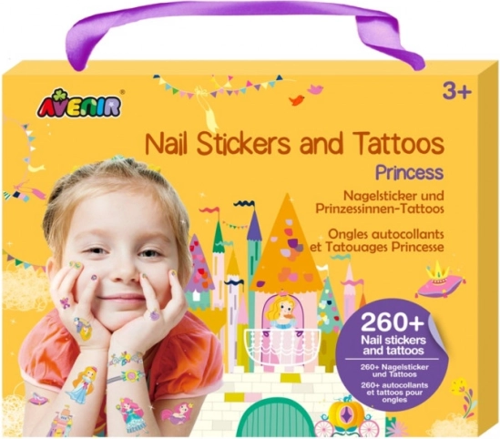 Autocollants pour ongles et tatouages - Princesses