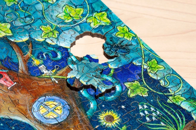 Puzzle en bois forêt magique 500 pièces