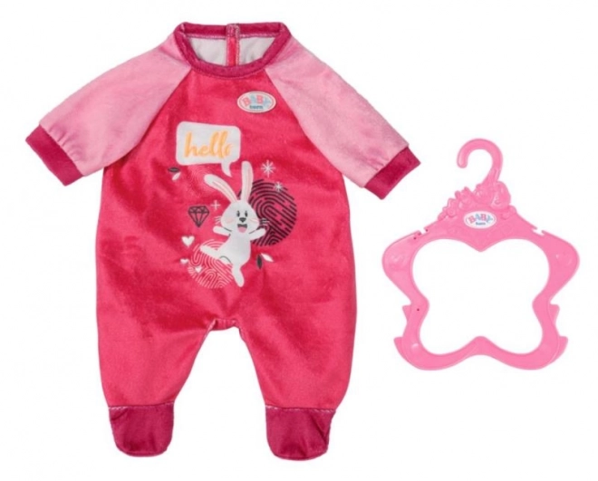 BABY born Grenouillère en velours rose, 43 cm