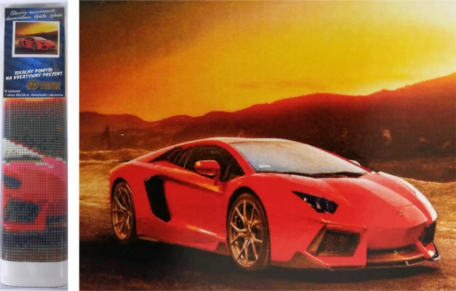 Kit de peinture au diamant - Ferrari rouge