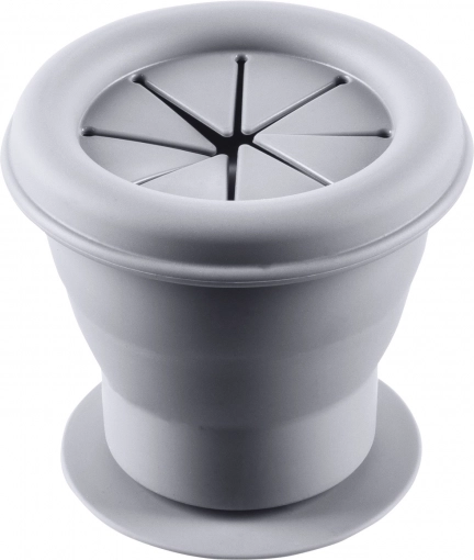 Bol en silicone pour biscuits avec ventouse, Dove Grey