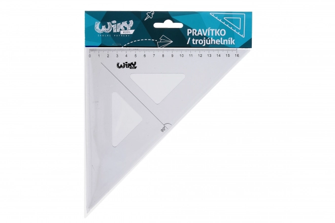 Règle triangulaire transparente