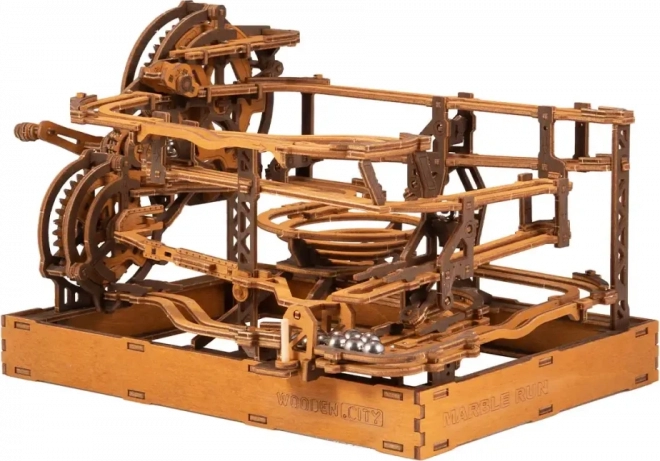 WOODEN CITY Puzzle en bois 3D Piste à billes 265 pièces