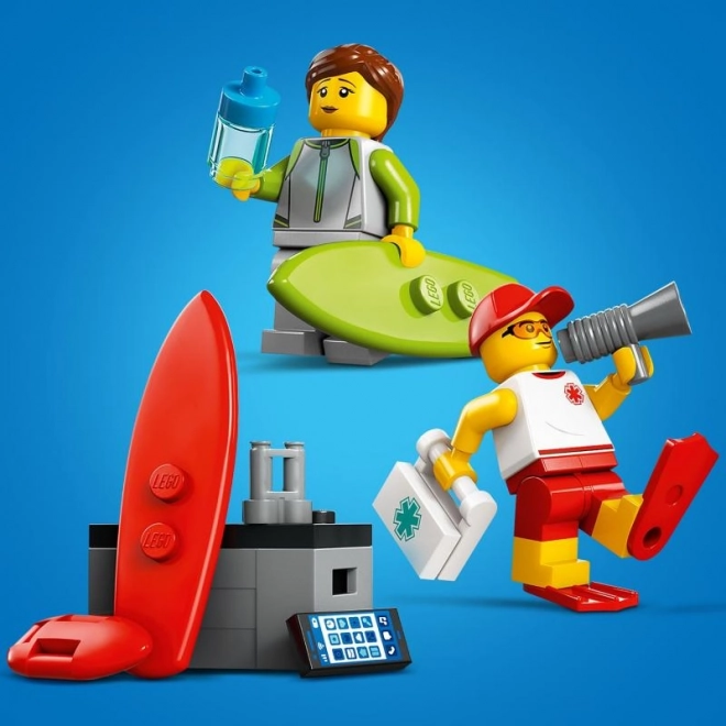 Lego City Camionnette de Sauvetage en Plage