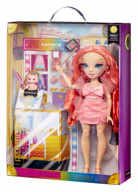 Rainbow High New Friends Poupée de mode - Pinkly Paige Pink
