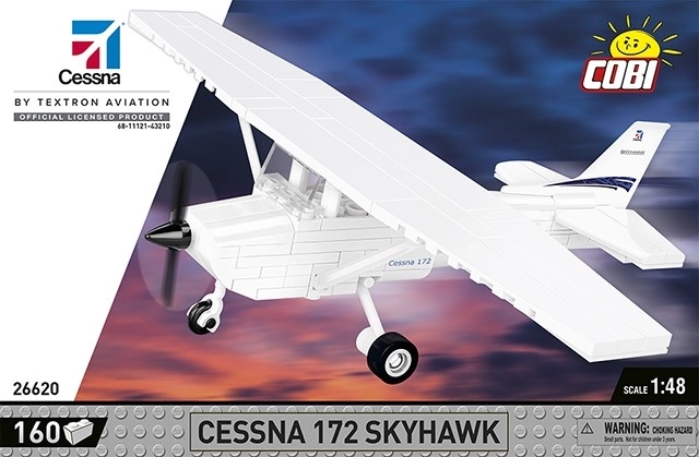 Cobi maquette Cessna 172 Skyhawk 160 briques blanc