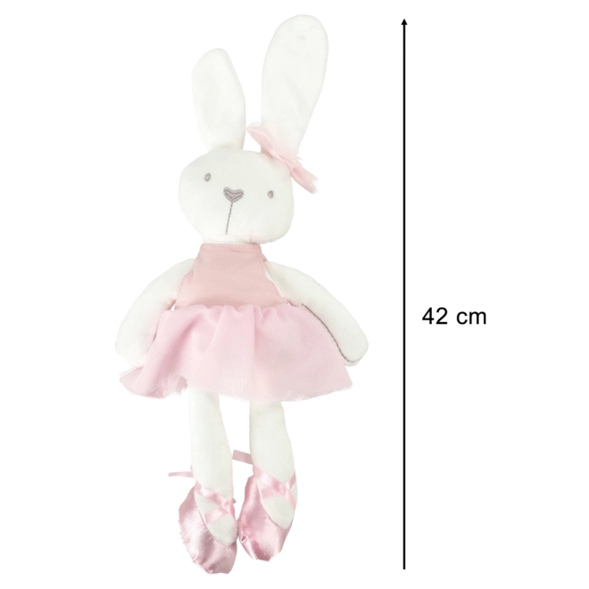Doudou en peluche - lapin rose