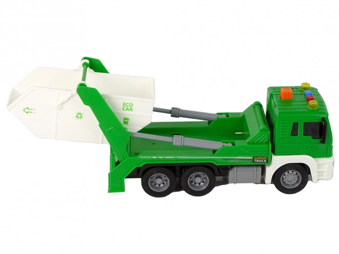 Camion-poubelle Séparation Vert à friction 1:16