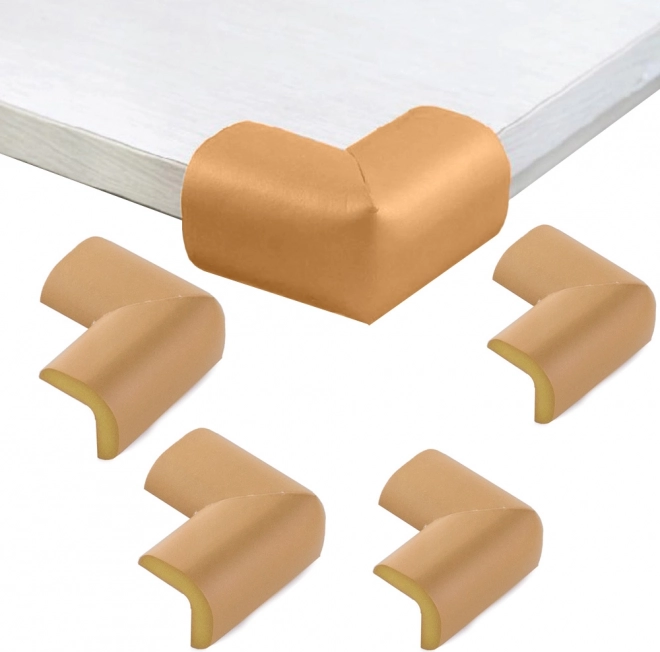 Protège-coins en mousse pour meubles 4 pcs – marron