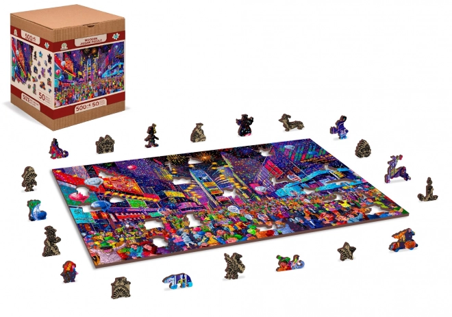 Puzzle en bois Wooden City Silvestre 2 en 1, 505 pièces EKO