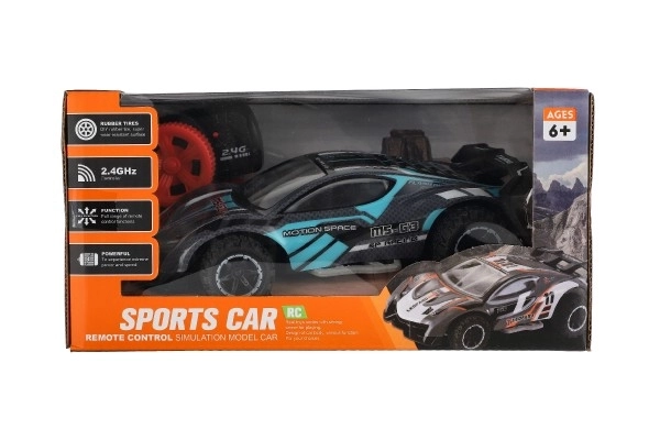 Voiture RC sportive 2,4GHz gris-turquoise 20cm – Gris-turquoise