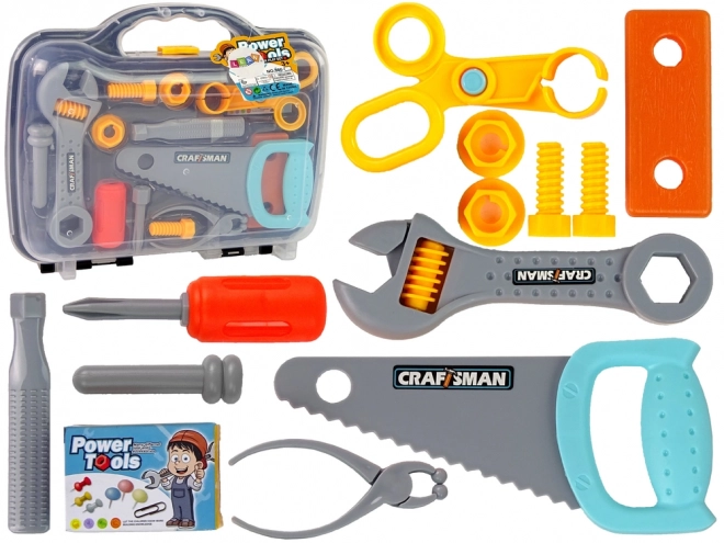 Ensemble d'outils pour petits bricoleurs dans une mallette