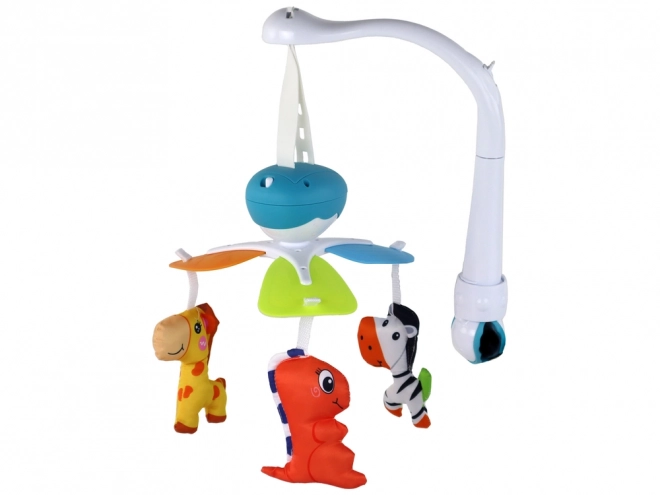 Carrousel avec mélodies et trois animaux pour enfants
