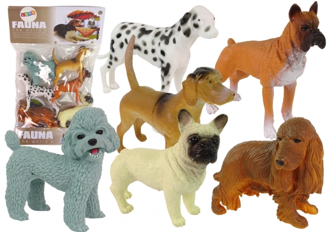 Ensemble de 6 figurines de chiens Figurines de races de chiens