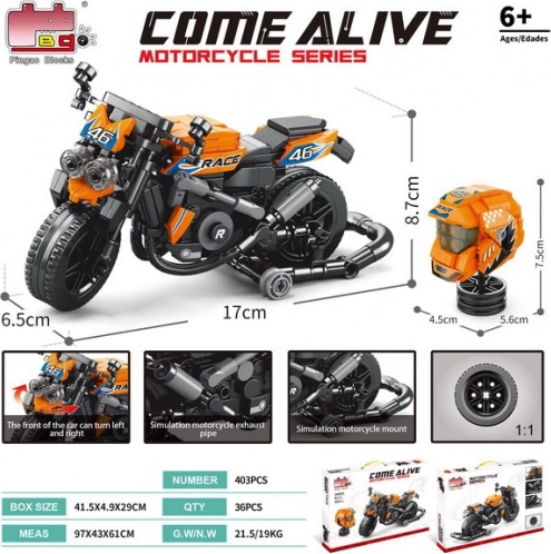 Ensemble de cales pour moto orange 403 pièces