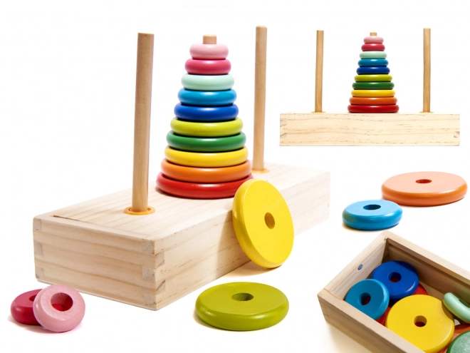 Puzzle en bois pour enfants - Tour de Hanoï