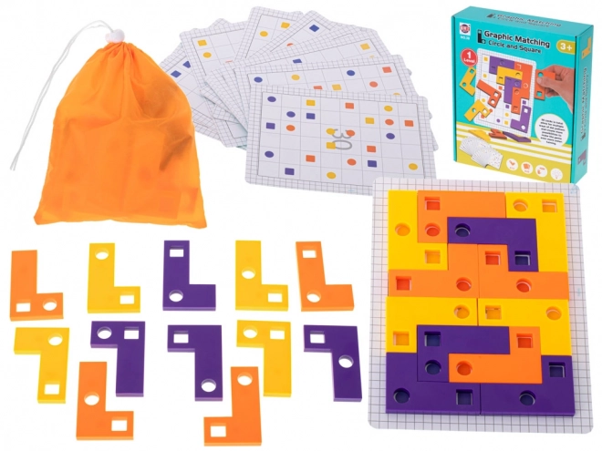 Jeu logique Puzzle Tetris avec cartes
