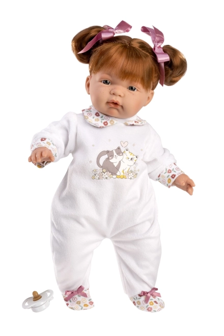 Llorens 13854 JOELLE - poupée réaliste avec corps en tissu doux - 38 cm
