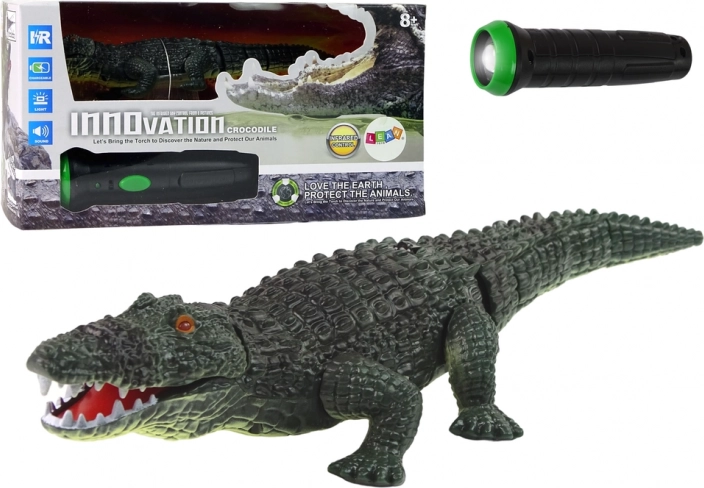 Crocodile RC avec commande par lumière