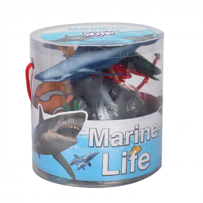 Ensemble de figurines d'animaux marins
