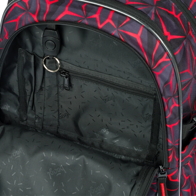 Sac à dos scolaire Baagl Core Red Polygon