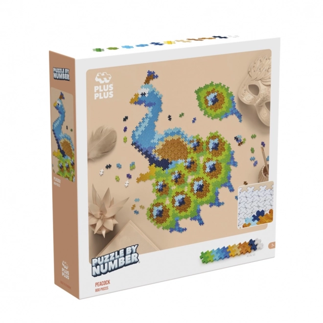 Assemblage Plus-Plus par numéros - Paon