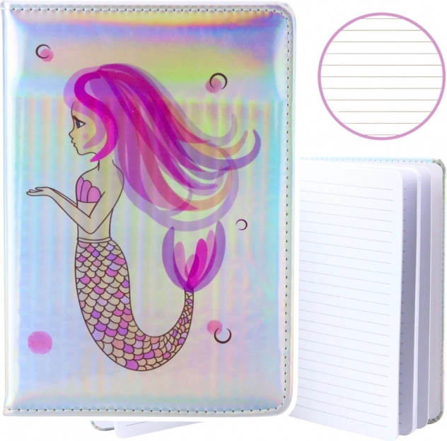 Carnet Sirène Holographique A5 80 Feuilles