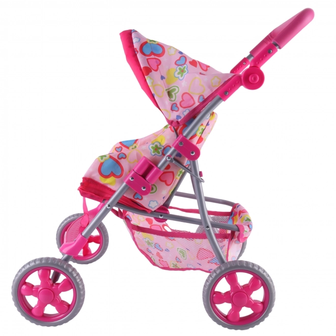 Woopie Poussette Royale avec des Cœurs Colorés