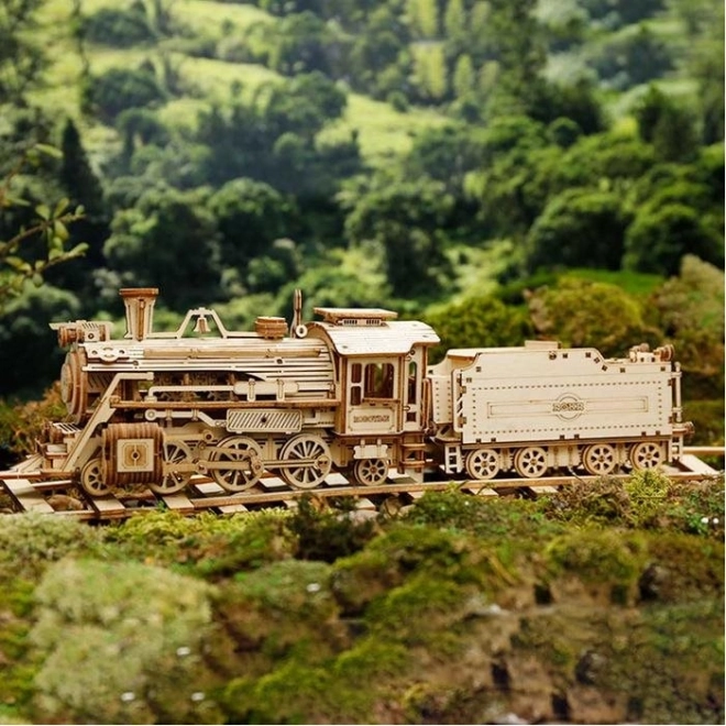 Locomotive - Express à Vapeur - Puzzle 3D en Bois