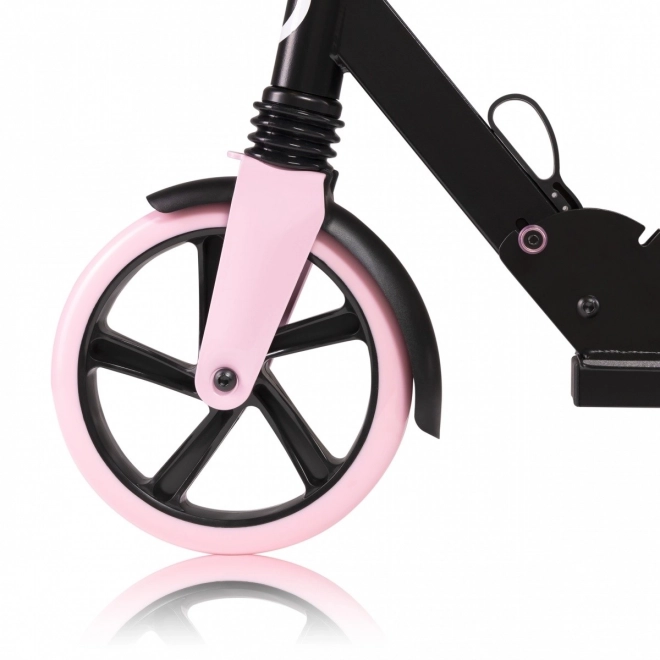 Trottinette pliable Lionelo Luca noire avec accents roses