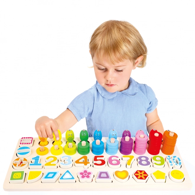 Jouet éducatif en bois pour enfants Bino