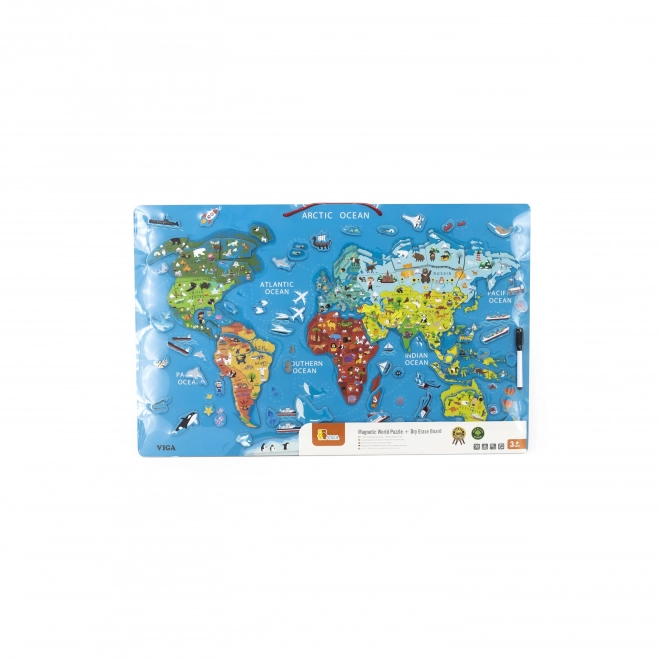 Carte éducative magnétique