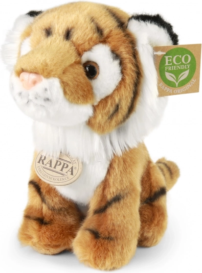 Tigre en peluche ECO-FRIENDLY assis 18 cm
