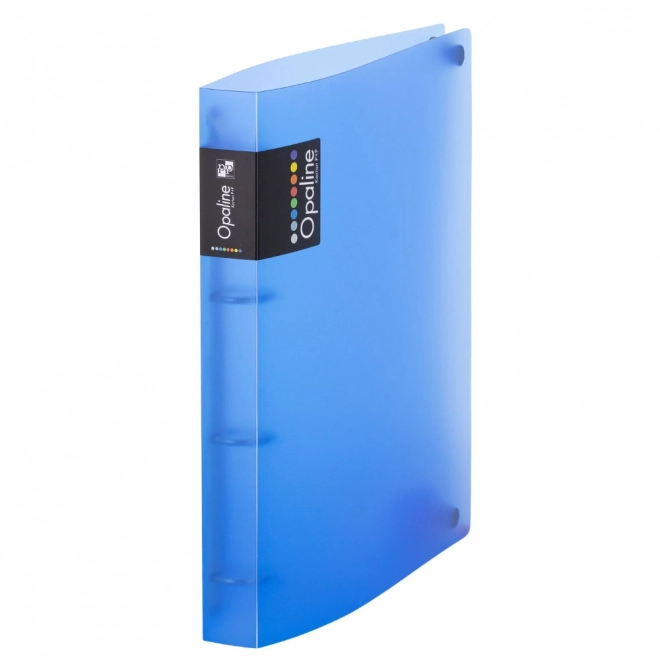 Classeur Opaline bleu A4 à anneaux