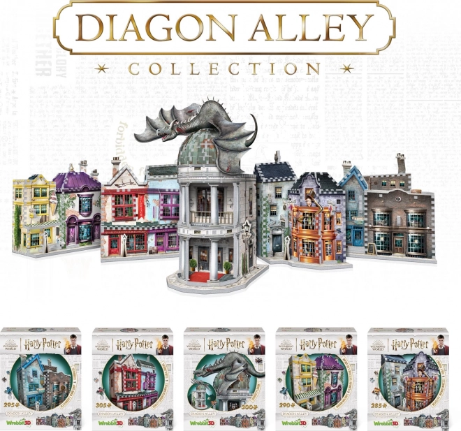 Puzzle 3D WREBBIT Harry Potter : Banque de Gringotts 300 pièces