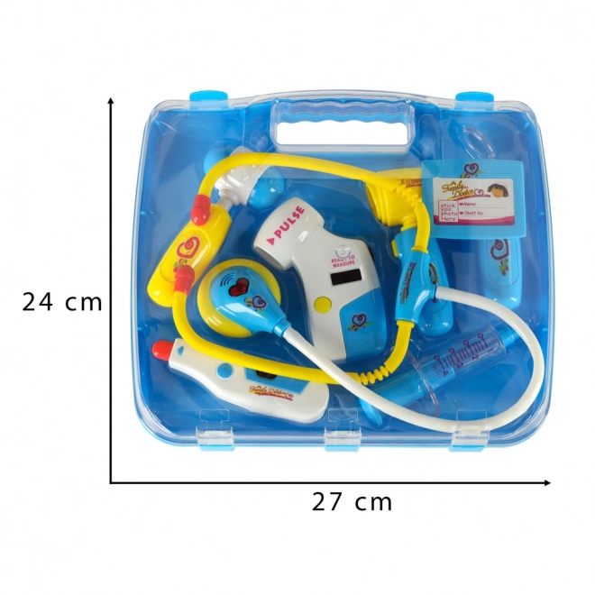 Ensemble de docteur pour enfants dans une valise - bleu