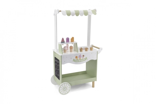 Stand de crème glacée en bois