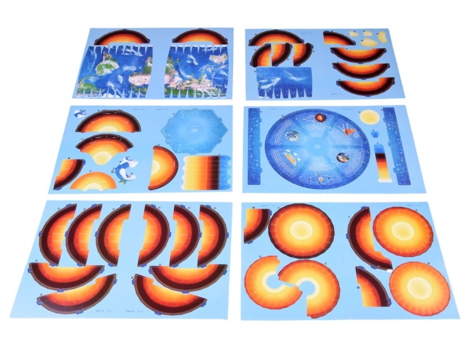 Puzzle 3D Planète Terre - Structure 50 pièces