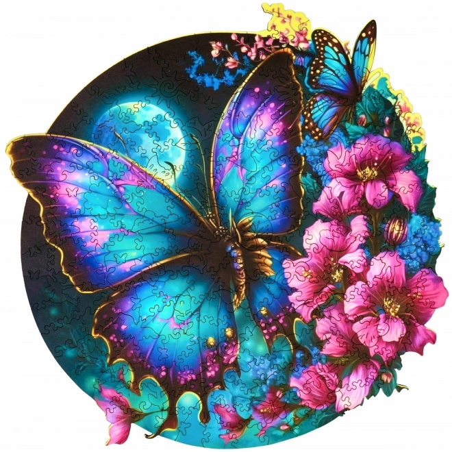 EscapeWelt Puzzle luminescent en bois Papillon 500 pièces