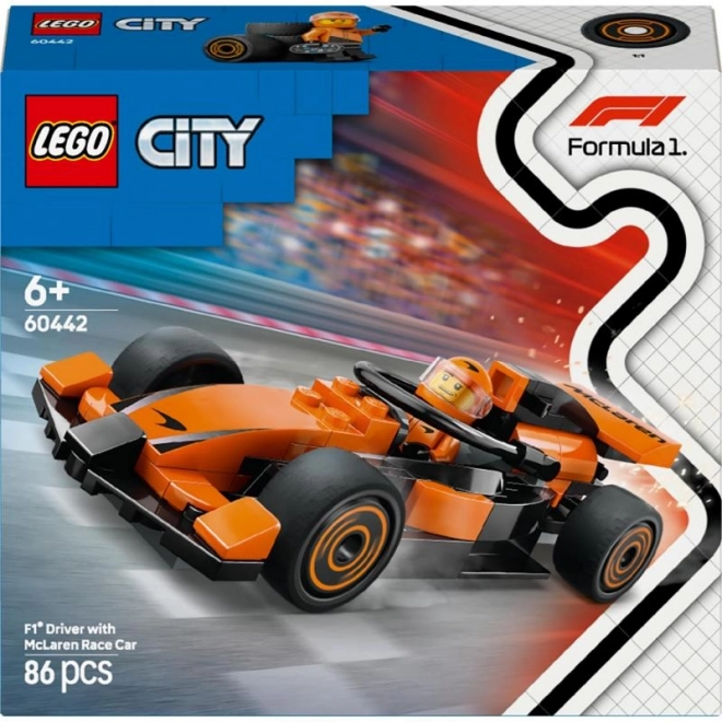 LEGOae City 60442 Pilote F1 avec voiture de course McLaren