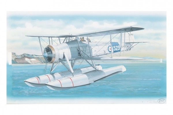 Maquette Fairey Swordfish Mk.2 26,4x29cm dans boîte 34x19x5,5cm