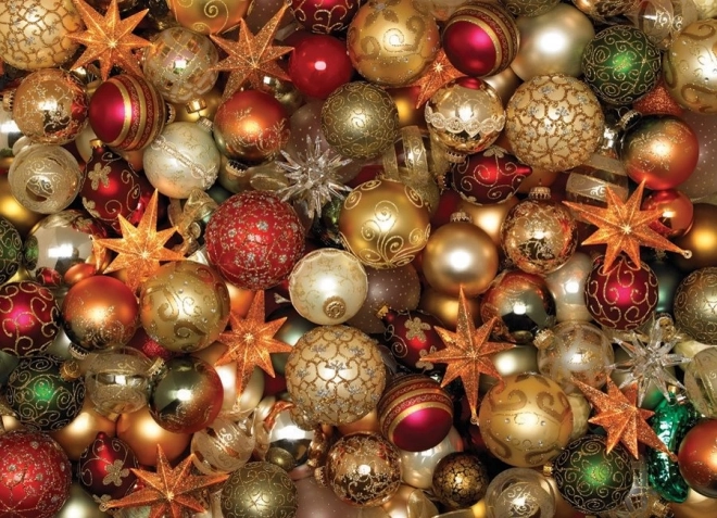 Puzzle Boules de Noël 500 pièces