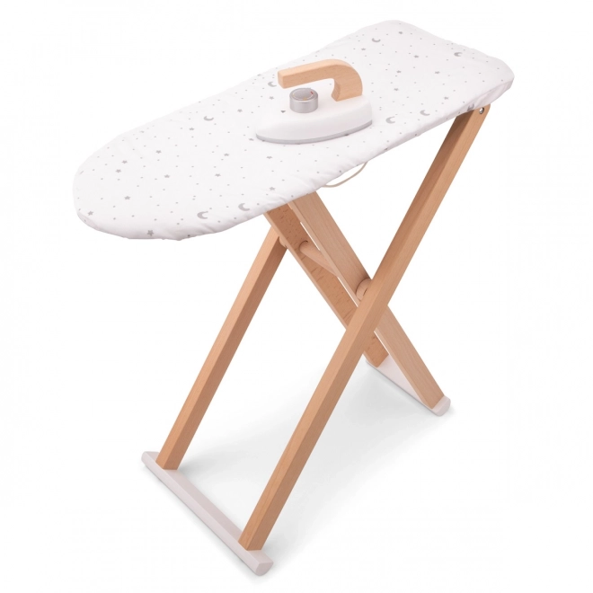 Planche à repasser et fer à repasser pour enfants en bois