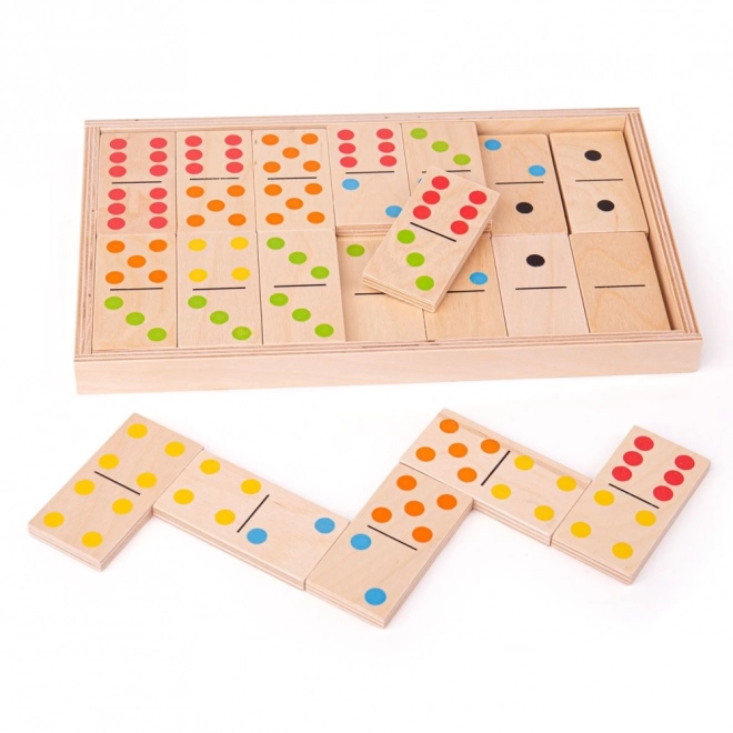 Bigjigs Toys Grand jeu de dominos en bois