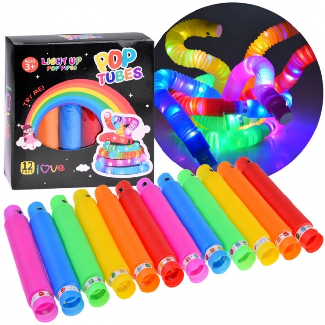 Tubes pop LED lumineux capteurs