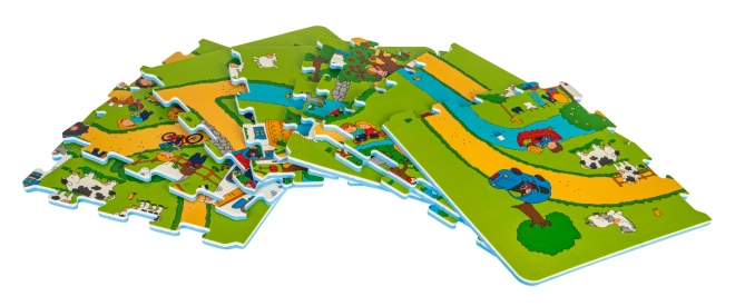 Tapis Puzzle Vie Rurale