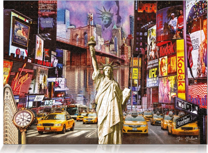 Collage vibrant de New York